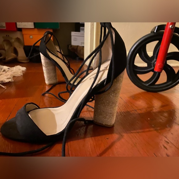 Lace Up Heel Sandal - Picture 2 of 7